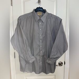 Roundtree & Yorke Gold Label Gray Classic Dress Shirt